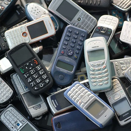 Hela telefoner med knappsats